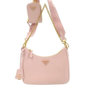 Prada ReEdition 2005 ReNylon Chain Bag Pink